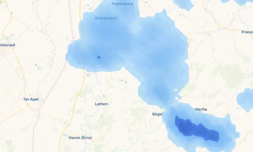 Regenradar Vorschaubild - Aktuelle Niederschläge in Wippingen und Umgebung