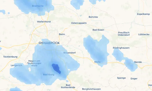 Regenradar Vorschaubild - Aktuelle Niederschläge in Wissingen und Umgebung