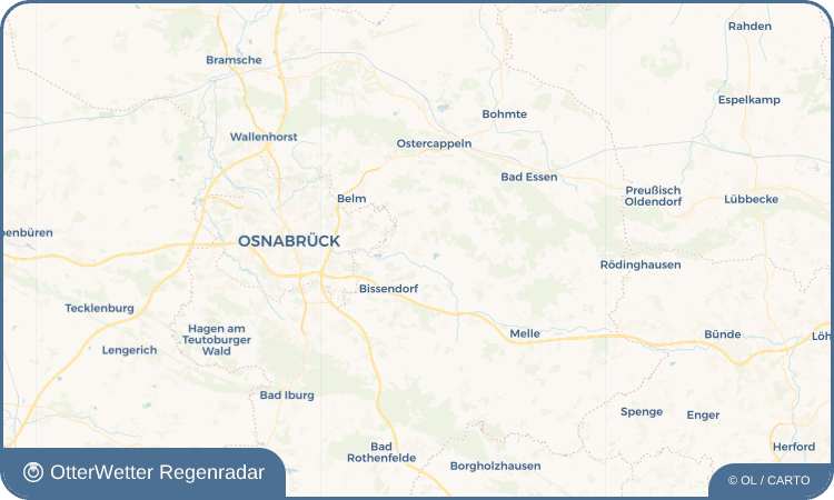 OtterWetter Regenradar-Widget Wissingen