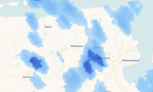 Regenradar Vorschaubild - Aktuelle Niederschläge in Wittmund und Umgebung