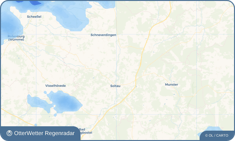 OtterWetter Regenradar-Widget Wolterdingen (Siedlung Drögenheide)