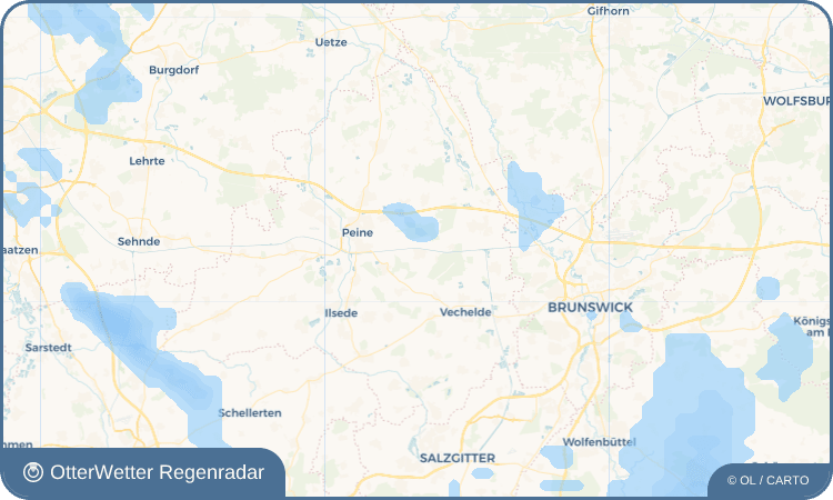 OtterWetter Regenradar-Widget Woltorf