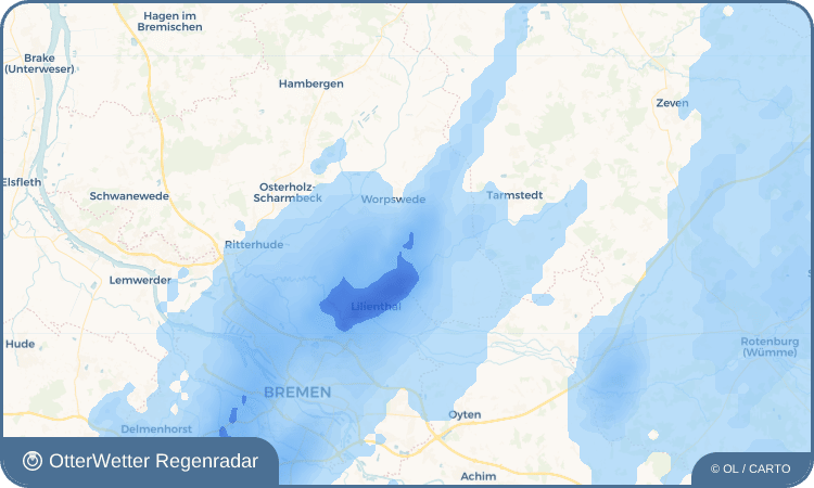 OtterWetter Regenradar-Widget Worphausen