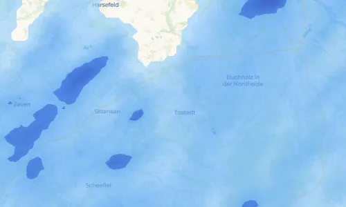 Regenradar Vorschaubild - Aktuelle Niederschläge in Wüstenhöfen und Umgebung