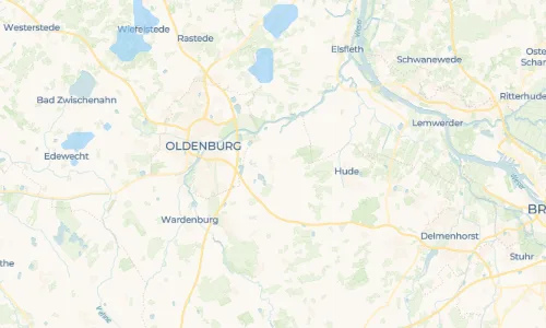 Regenradar Vorschaubild - Aktuelle Niederschläge in Wüsting und Umgebung