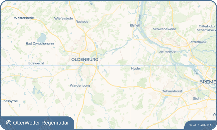 OtterWetter Regenradar-Widget Wüsting