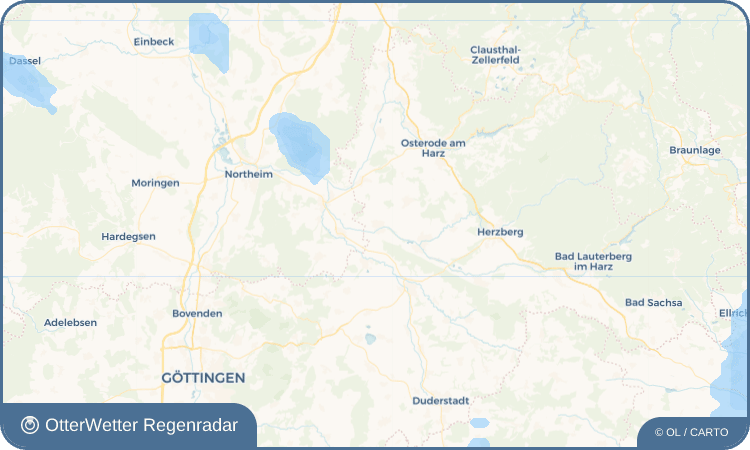 OtterWetter Regenradar-Widget Wulften am Harz