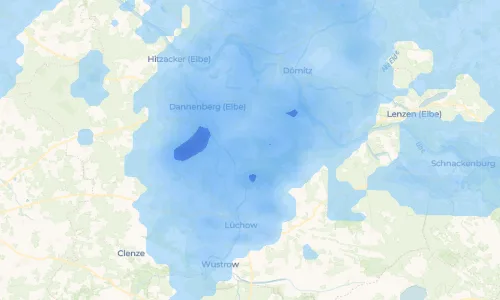 Regenradar Vorschaubild - Aktuelle Niederschläge in Zadrau und Umgebung