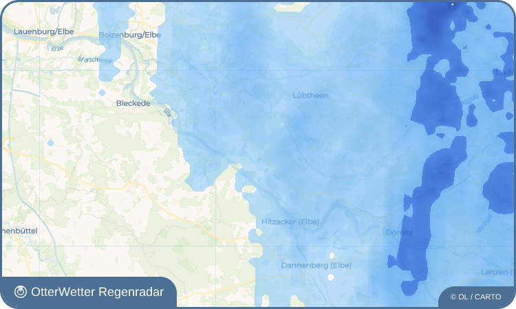 OtterWetter Regenradar-Widget Zeetze