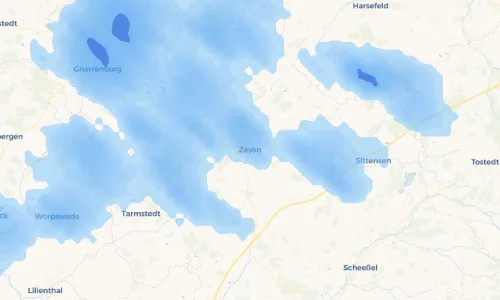 Regenradar Vorschaubild - Aktuelle Niederschläge in Zeven und Umgebung