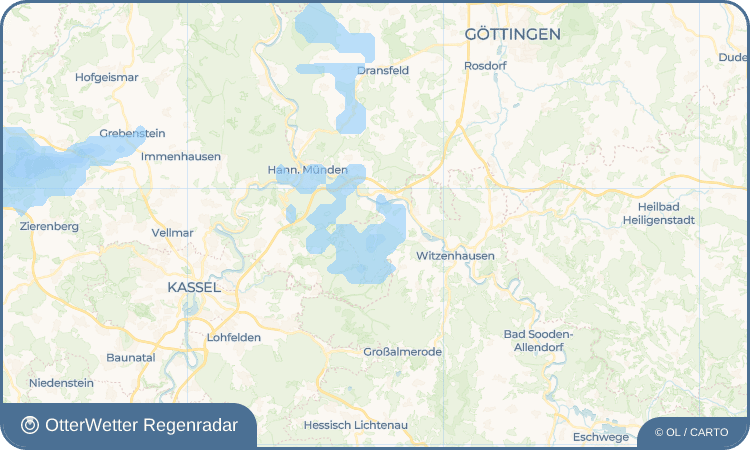OtterWetter Regenradar-Widget Ziegenhagen
