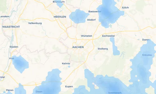 Regenradar Vorschaubild - Aktuelle Niederschläge in Aachen und Umgebung