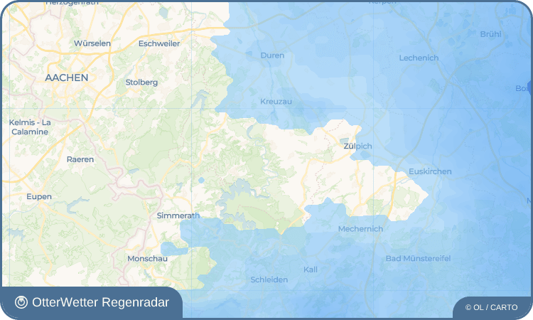 OtterWetter Regenradar-Widget Abenden