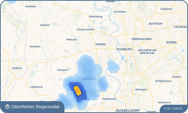 OtterWetter Regenradar-Widget Achterrathsfeld
