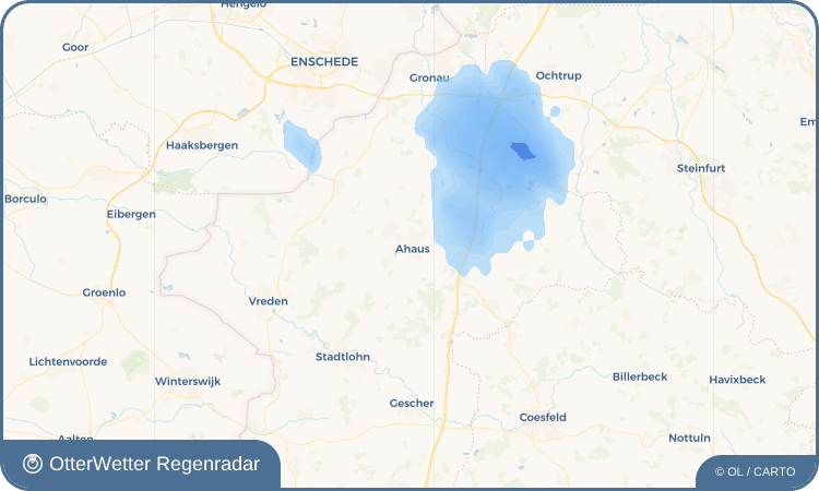 OtterWetter Regenradar-Widget Ahaus