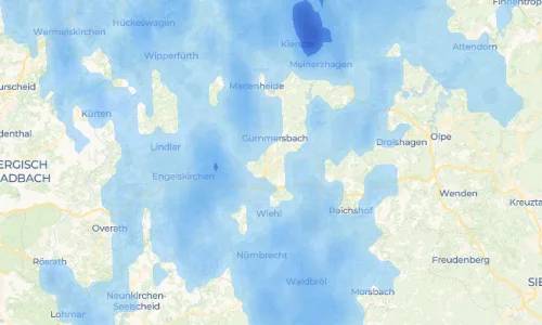 Regenradar Vorschaubild - Aktuelle Niederschläge in Ahlefeld und Umgebung