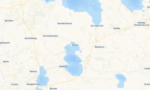 Regenradar Vorschaubild - Aktuelle Niederschläge in Ahlen und Umgebung