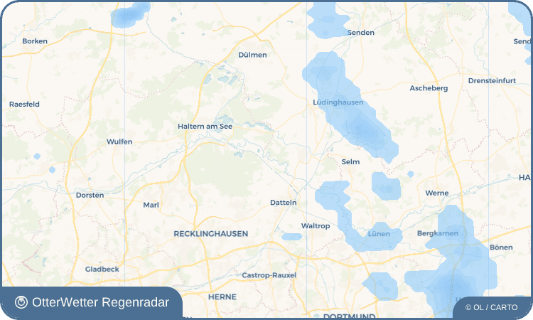 OtterWetter Regenradar-Widget Ahsen
