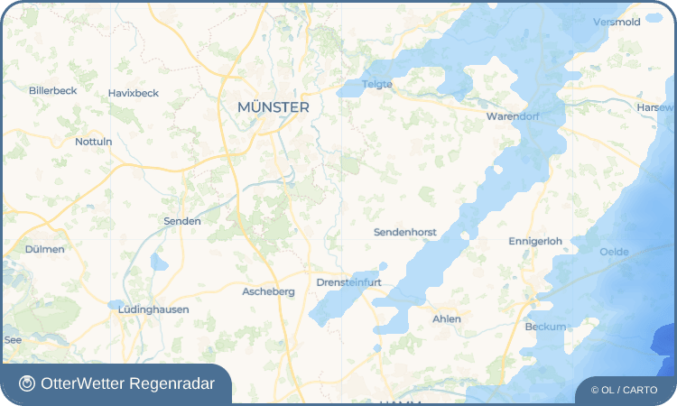 Wetter-Widget-Vorschau mit Vorhersagedaten für Albersloh