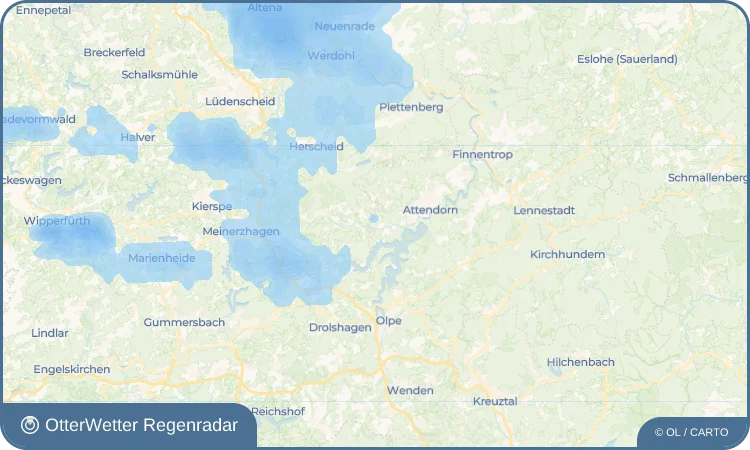 Widget-Vorschau für Albringhausen Wetter-Widget-Vorschau mit Vorhersagedaten für Albringhausen