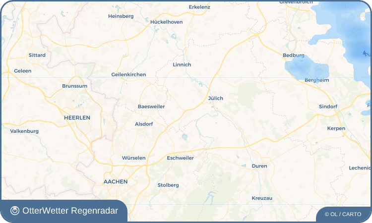 OtterWetter Regenradar-Widget Aldenhoven