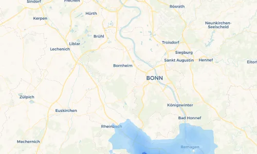 Regenradar Vorschaubild - Aktuelle Niederschläge in Alfter und Umgebung