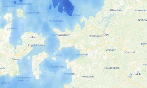 Regenradar-Vorschau: aktuelle Niederschläge in Allenbach und Umgebung