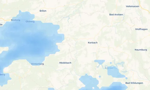 Regenradar Vorschaubild - Aktuelle Niederschläge in Alleringhausen und Umgebung