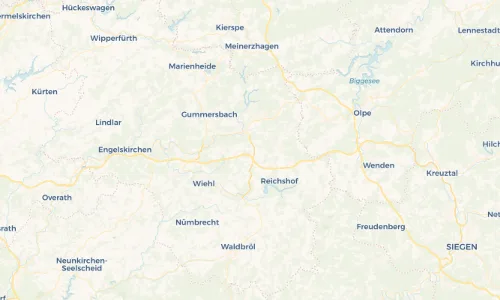 Regenradar Vorschaubild - Aktuelle Niederschläge in Allinghausen und Umgebung