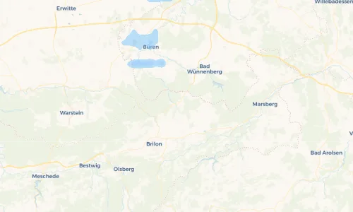 Regenradar Vorschaubild - Aktuelle Niederschläge in Alme und Umgebung