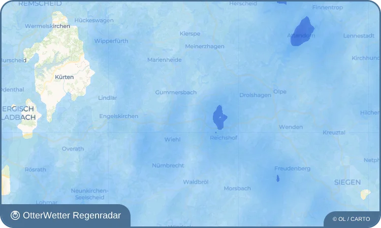 Wetter-Widget-Vorschau mit Vorhersagedaten für Alpe