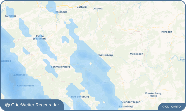 Widget-Vorschau für Altastenberg Wetter-Widget-Vorschau mit Vorhersagedaten für Altastenberg