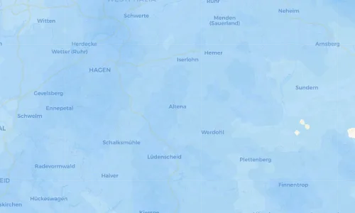 Regenradar Vorschaubild - Aktuelle Niederschläge in Altena und Umgebung