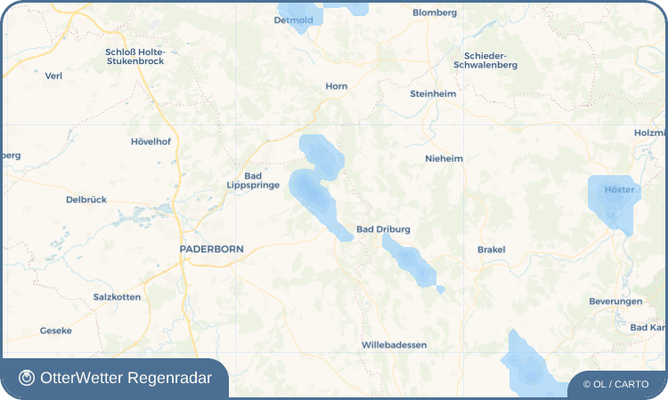 OtterWetter Regenradar-Widget Altenbeken