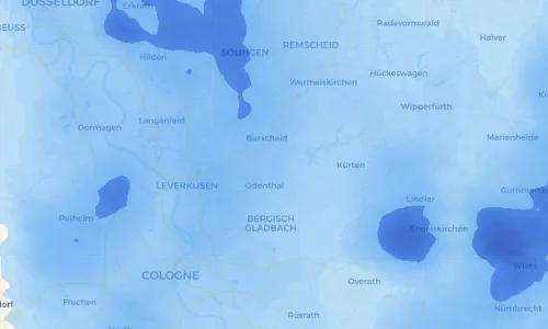 Regenradar Vorschaubild - Aktuelle Niederschläge in Altenberg und Umgebung
