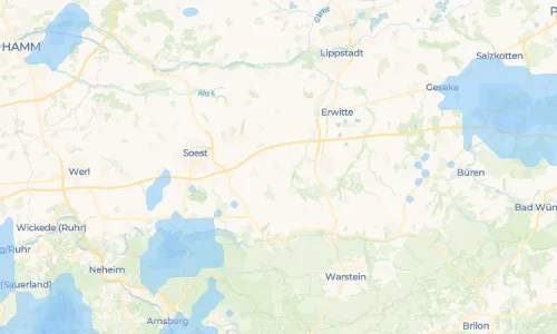 Regenradar Vorschaubild - Aktuelle Niederschläge in Altengeseke und Umgebung