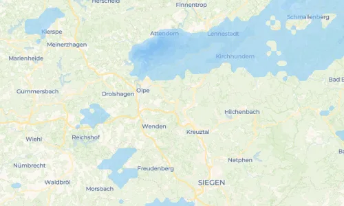 Regenradar Vorschaubild - Aktuelle Niederschläge in Altenkleusheim und Umgebung