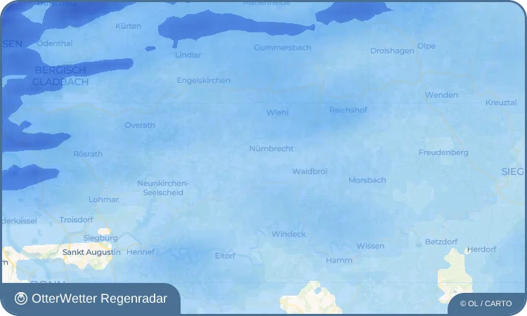Wetter-Widget-Vorschau mit Vorhersagedaten für Altennümbrecht