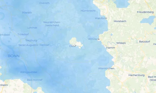 Regenradar Alzenbach: aktuelle Niederschläge in Alzenbach und Umgebung, Stand 17. Oktober 2026 um 21:05 Uhr