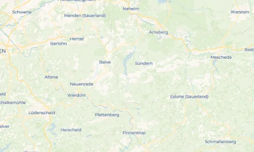 Regenradar Vorschaubild - Aktuelle Niederschläge in Amecke und Umgebung