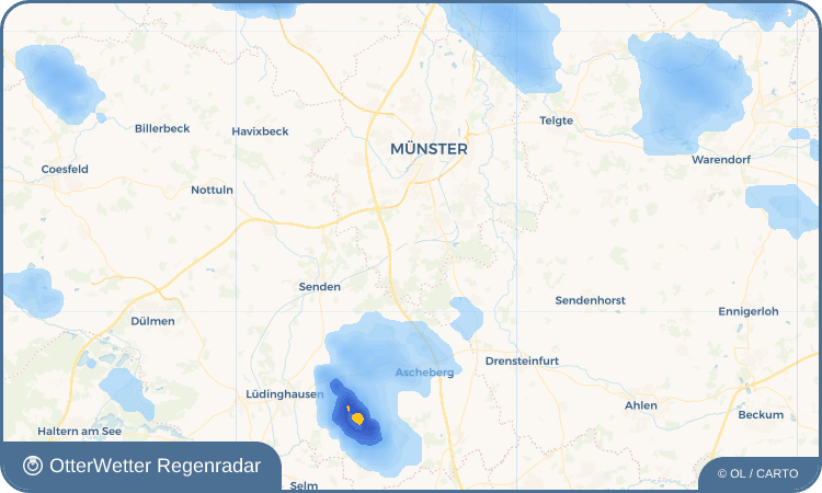 OtterWetter Regenradar-Widget Amelsbüren