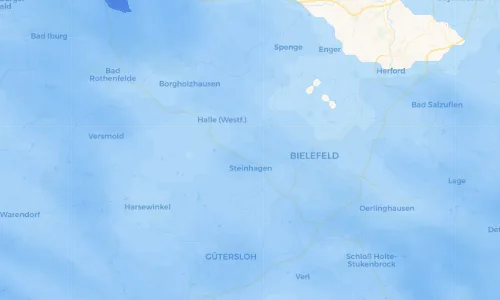 Regenradar Vorschaubild - Aktuelle Niederschläge in Amshausen und Umgebung