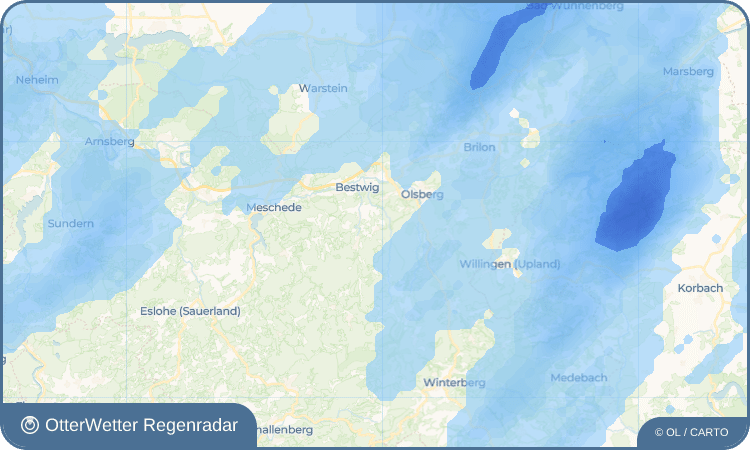OtterWetter Regenradar-Widget Andreasberg