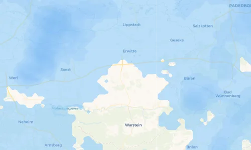 Regenradar Vorschaubild - Aktuelle Niederschläge in Anröchte und Umgebung