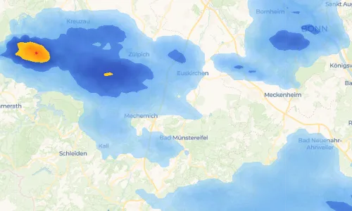 Regenradar Vorschaubild - Aktuelle Niederschläge in Antweiler und Umgebung