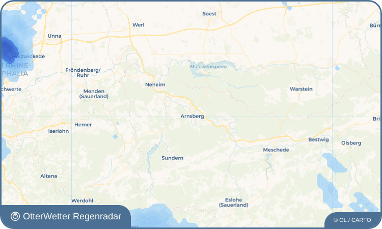 OtterWetter Regenradar-Widget Arnsberg