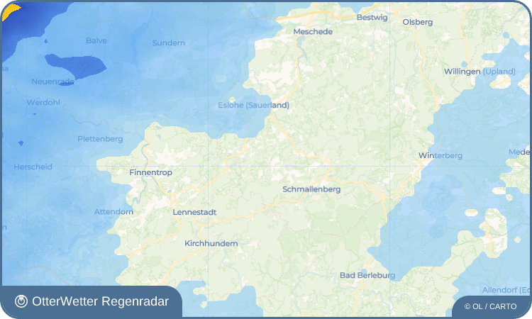 OtterWetter Regenradar-Widget Arpe