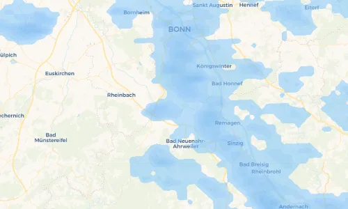 Regenradar Vorschaubild - Aktuelle Niederschläge in Arzdorf und Umgebung