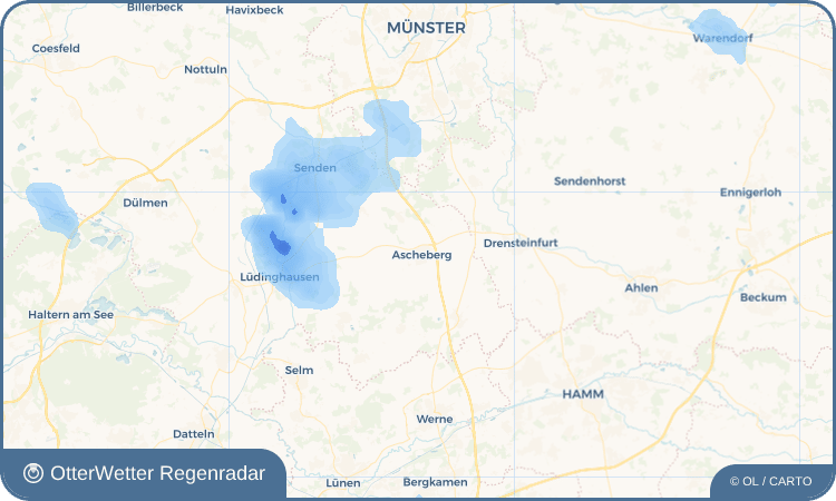 OtterWetter Regenradar-Widget Ascheberg