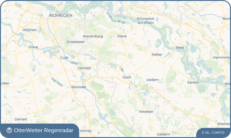 OtterWetter Regenradar-Widget Asperden